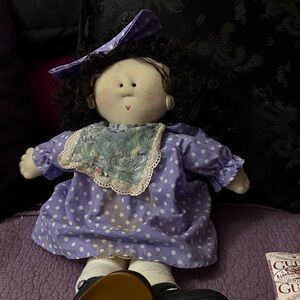 Mercy by little souls Adorable Polka Dot Doll with Bow